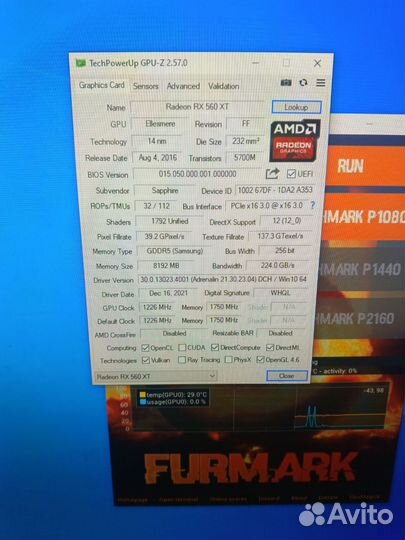 Видеокарта rx560 8gb