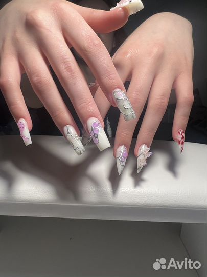 Крейзи маникюр наращивание москва