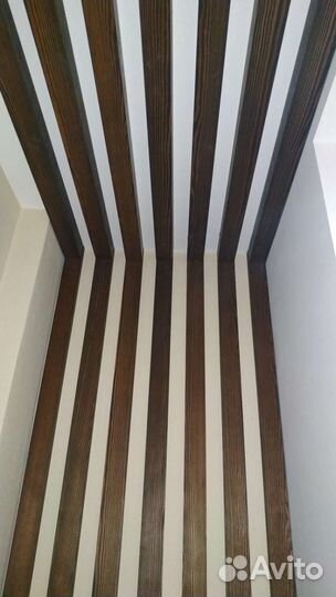 Рейки декор на стену перегородки