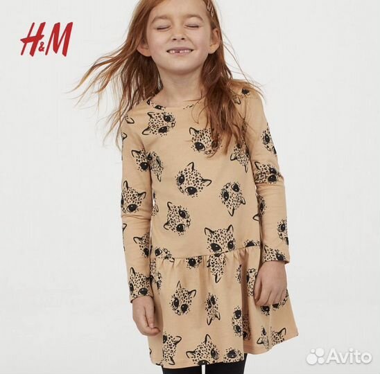 H&M 98 комплект/платье+леггинсы, костюм hm новый