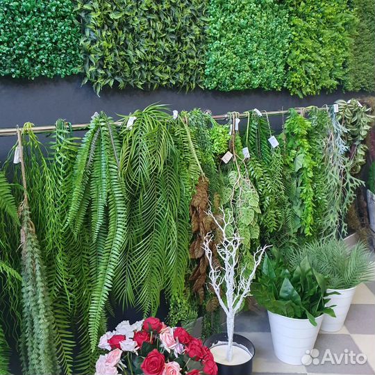 Искусственная зелень, деревья, коврики(в наличии)