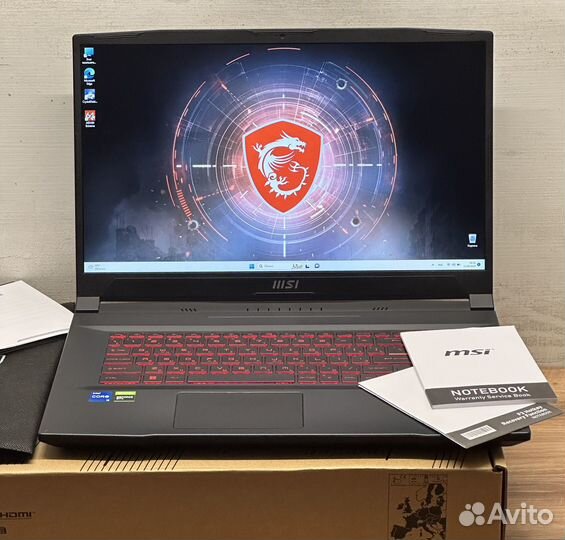 2023 MSI 17.3 144Hz I5-11400H/16GB/GTX 1650/SSD512