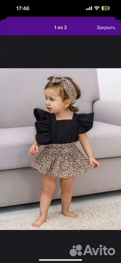 Платье боди для девочки 80 86
