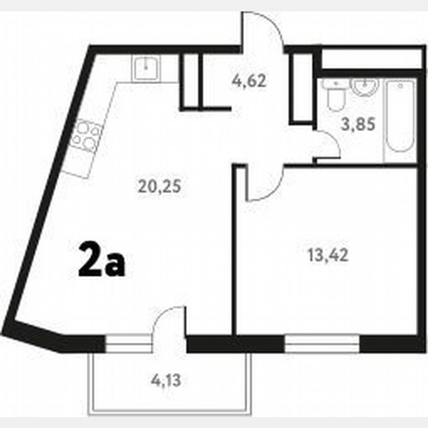 1-к. квартира, 40,9 м², 11/17 эт.
