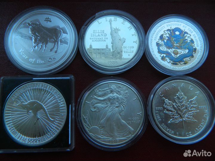 Монеты серебро