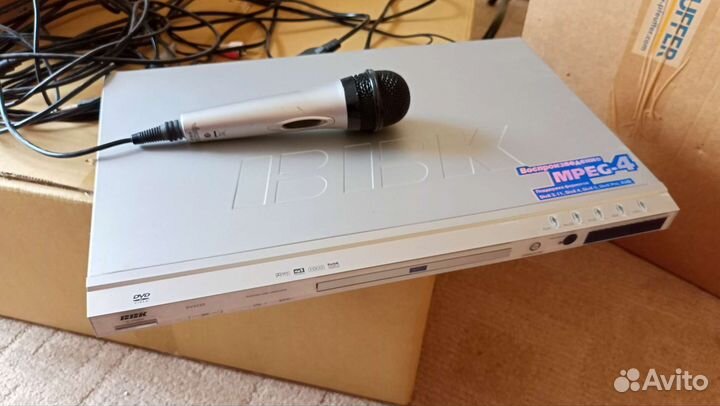 Dvd плеер bbk, микрофон, караоке