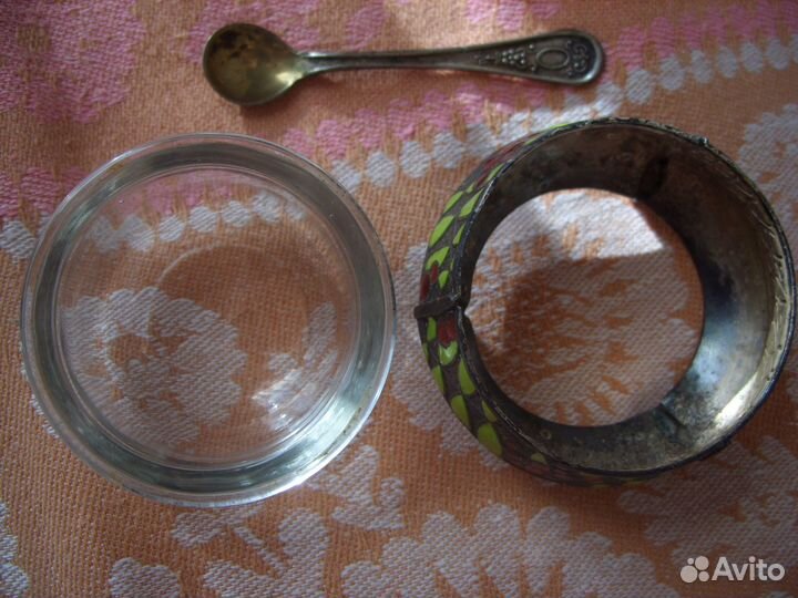 Солонка с ложечкой СССР