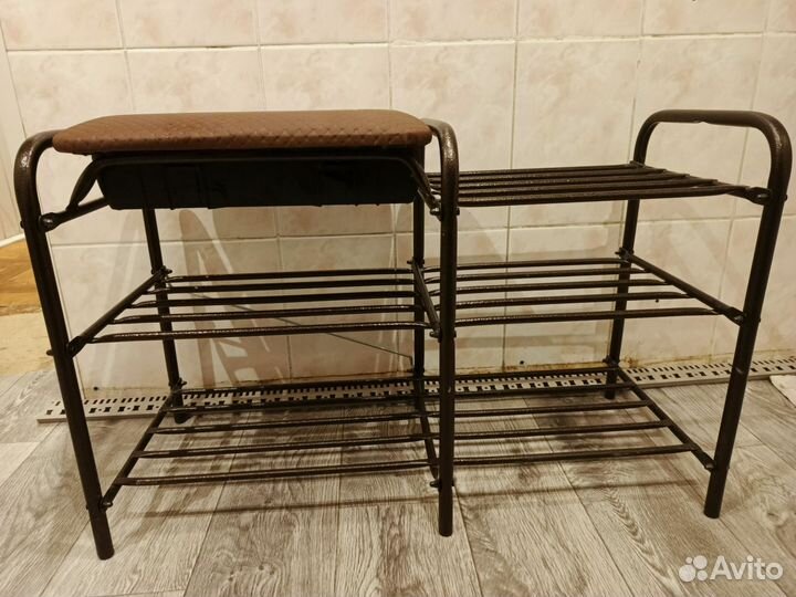 Обувница с сиденьем и ящиком