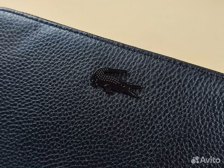 Кошелёк кожаный Lacoste мужской