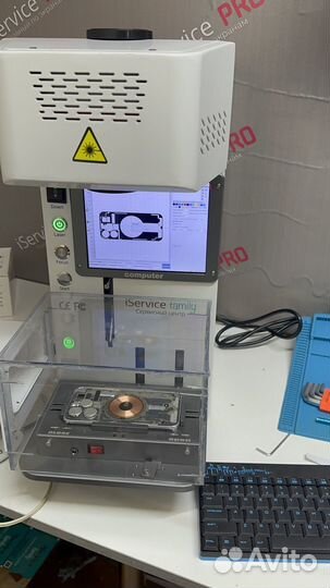 Замена задней крышки iPhone на лазере