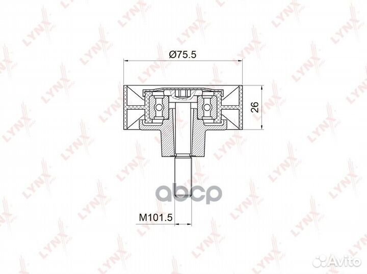Ролик обводной приводного ремня BMW M54B 5-SER
