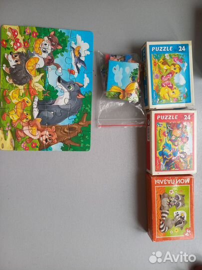 Кубики,обучающий набор. касса букв и слогов,пазлы