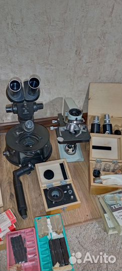 Микроскопы с насадками для фотосъемки СССР