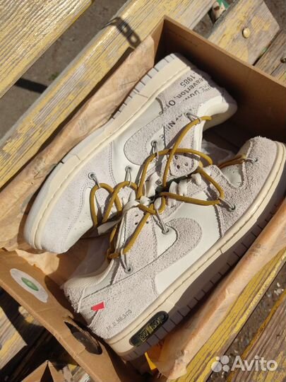 Кроссовки nike sb dunk low off white