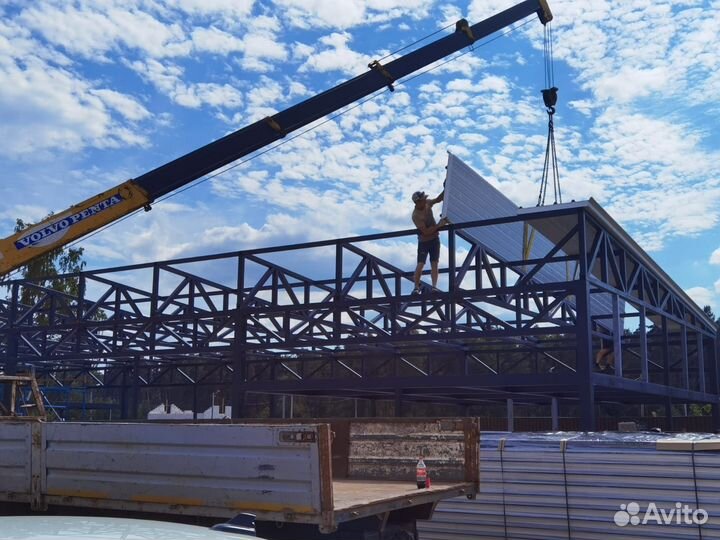 Cэндвич панель кровельная с минеральным утеплителе