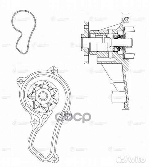 Насос водяной honda accord/CR-V 07- 2.0I LWP232