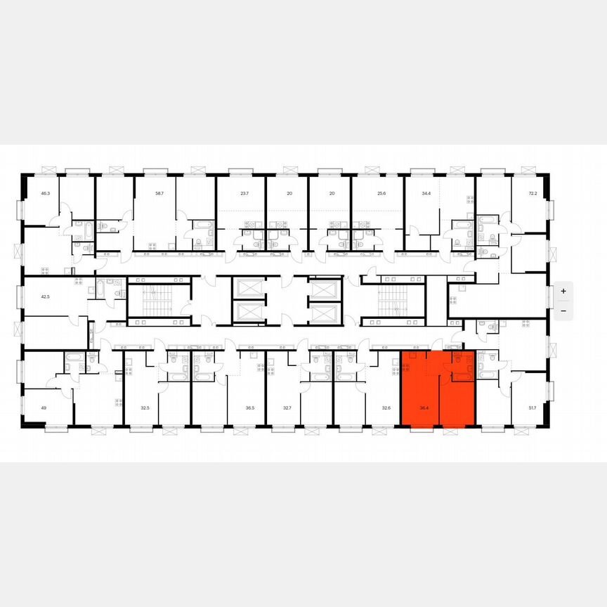 1-к. квартира, 36,4 м², 9/38 эт.