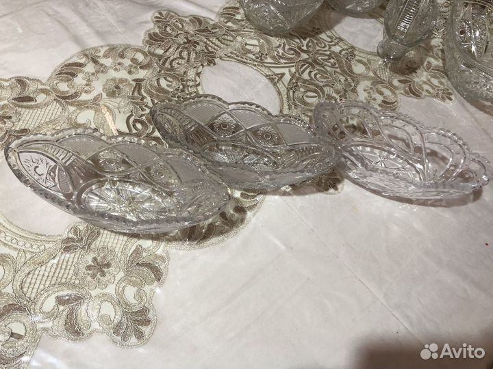 Хрустальный набор посуды