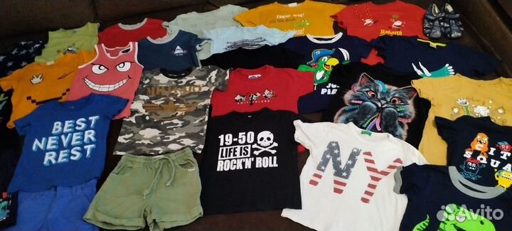 Пакет фирменной летней одежды на мальчика 104-116
