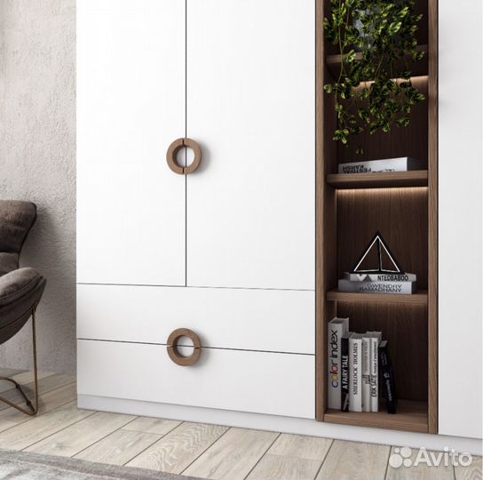 Мебельные ручки дуб 3 комплекта (6 ручек)