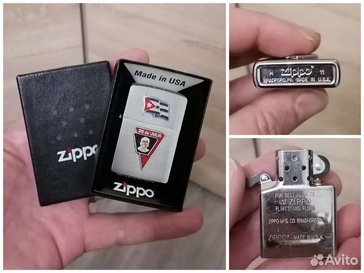 Зажигалка бензиновая Zippo/H'11/Abel Santamaria