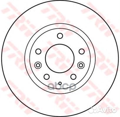 Диск тормозной передний DF4958S TRW