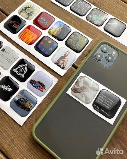 3D стикеры, объёмные наклейки на телефон оптом