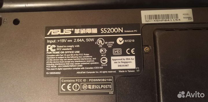 Нетбук Asus S5200N