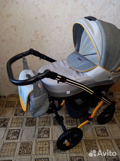 Детские санки коляска с колесами бу