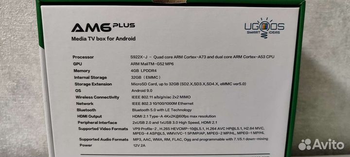 Ugoos AM6 Plus 4/32Gb (2.2 Ghz)