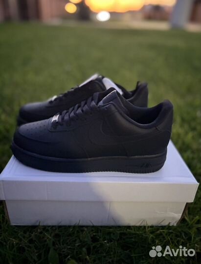 Кроссовки мужские nike air force 1 черные