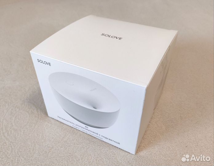 Компактный увлажнитель воздуха Solove, чек, гарант