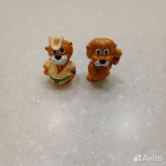 Игрушки из киндера 90х бегемоты и львы