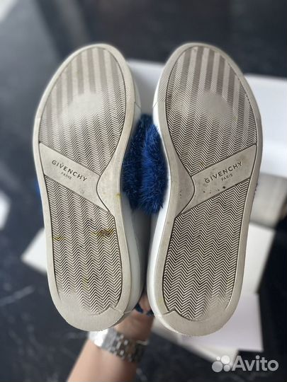 Слипоны Сникерсы Givenchy 38,5-39 с норкой