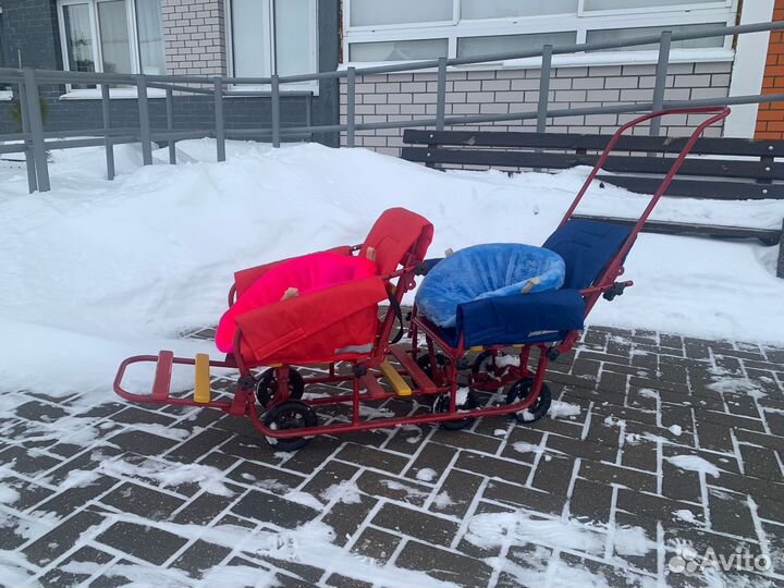 Санки двухместные