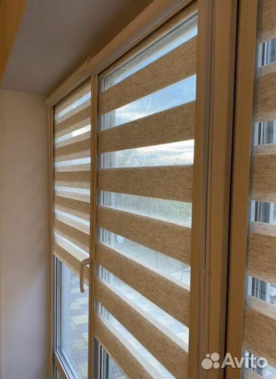 Рулонные шторы в коробе и с направляющими C7083