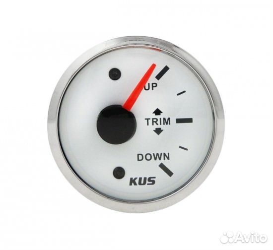 Трим-указатель Suzuki, белый циферблат, нержавеющи