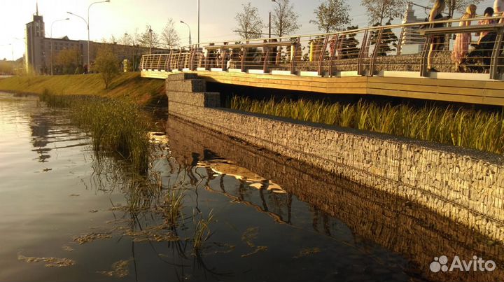 Пергоны, забор из габиона,габионы по гост 58120