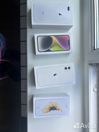 Коробки от iPhone 8 plus, 14, 11, 6s