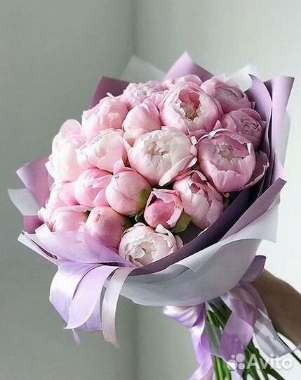 Пионы Букет пионов Доставка цветов
