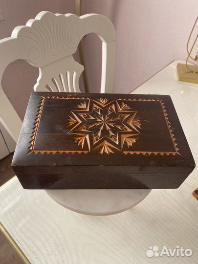 Деревянная шкатулка СССР