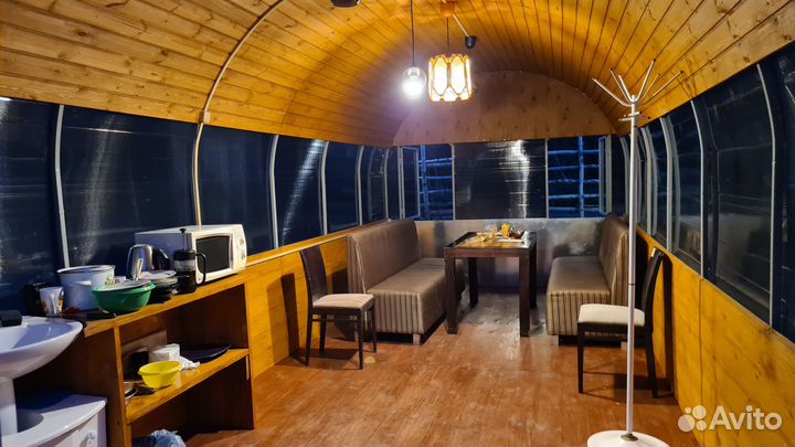 Аренда теплой беседки с камином, мангалом