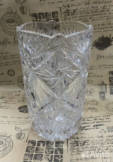 Хрустальная ваза большая
