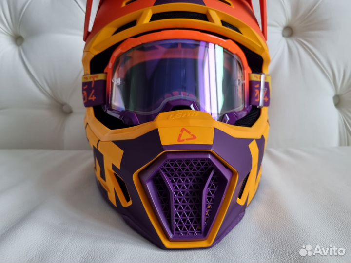 Шлем Leatt 7.5 Opaнжевый Оrаngе + Macкa 4.5