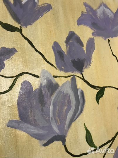 Картина маслом на холсте. «Цветы»