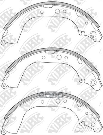 Колодки барабанные toyota