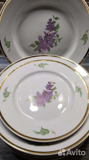 Тарелки Сирень Дулёво