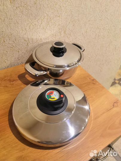 Набор Zepter:Кастрюля с крышкой+крышка-скороварка