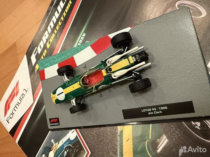Модель болида Формулы 1 Lotus43 - Clark-1966
