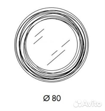 232537 Зеркало Sovet Italia Vertigo P5080L